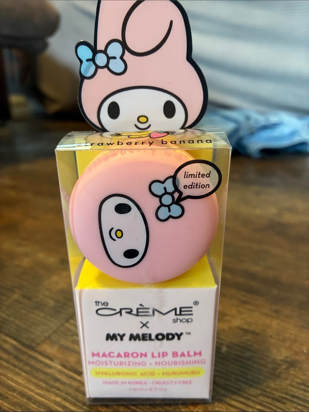 x My Melody Pink Macaron Lip Balm - Strawberry Banana